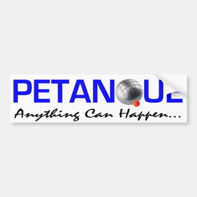 Petanque Bumper Sticker (Front)