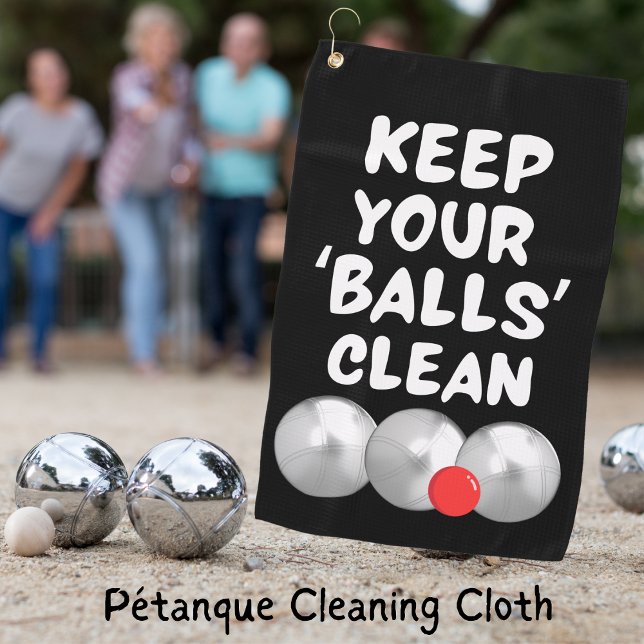 Pétanque Cleaning Cloth in Black (Creator Uploaded)