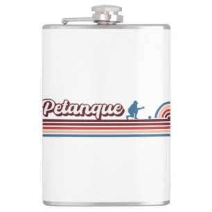 Petanque Gifts, Petanque Lover, Petanque Player    Hip Flask