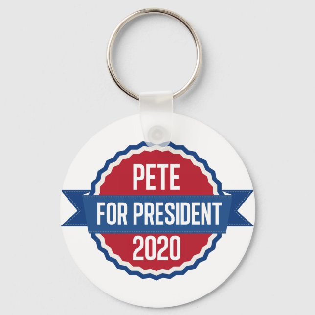 Pete Buttigieg for President 2020 Key Ring (Front)