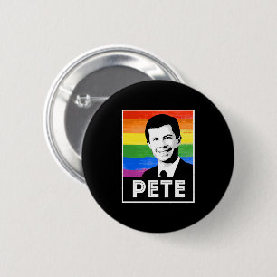 Pete LGBT Flag 6 Cm Round Badge