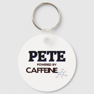 Pete Powered by Caffeine Key Ring