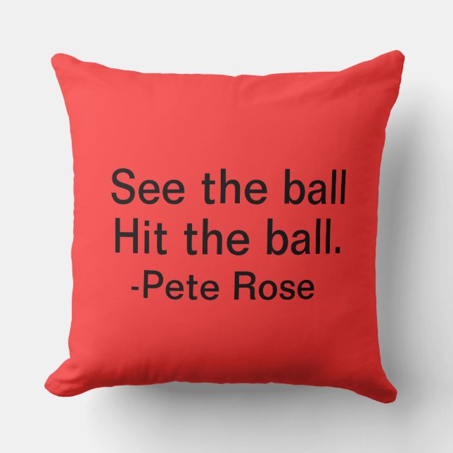Pete Rose throw pillow (Front)