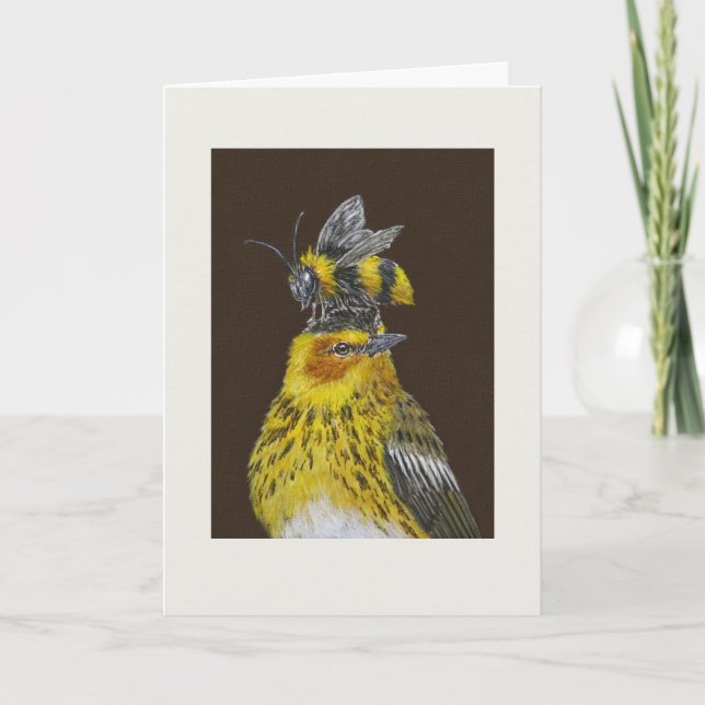 Pete the Cape May warbler card (Front)