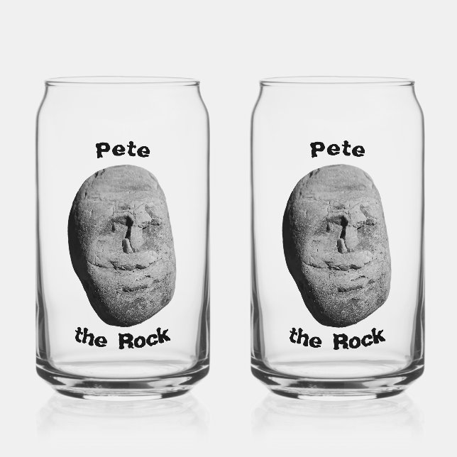 Pete the Rock Glassware Can Glass (Front)