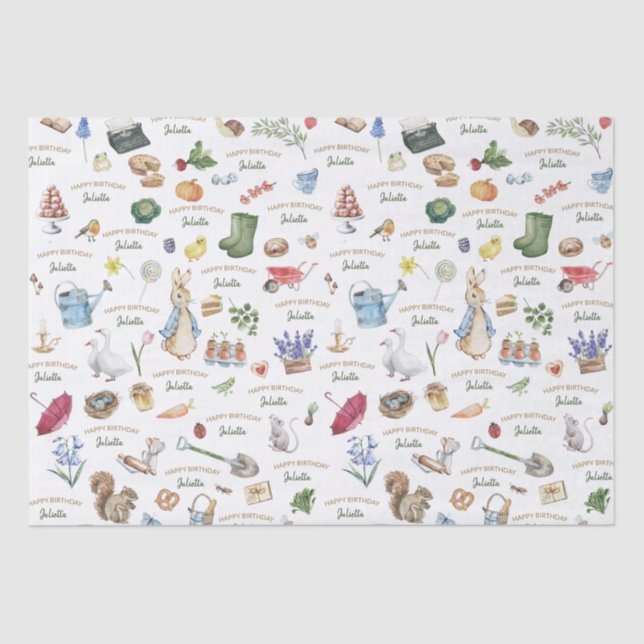 Peteer the Rabbit Tissue Paper (Front)