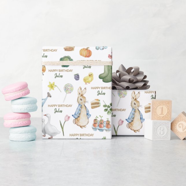 Peteer the Rabbit Wrapping Paper (Baby Shower)