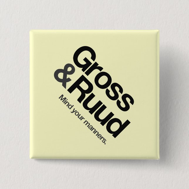 Peter & Amanda's Honeymoon Diamond Button (Front)