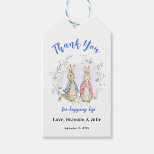 Peter and Flopsy Bunny Birthday Gift Tag