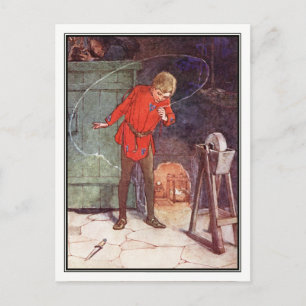 Peter and Tinker Bell by Alice B. Woodward Postcard