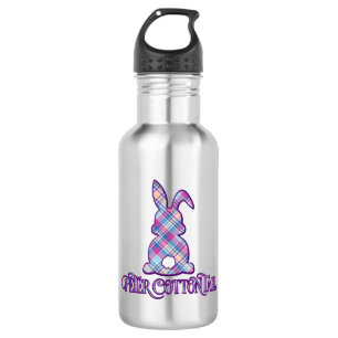 Peter Cottontail Purple Plaid Easter Bunny 532 Ml Water Bottle