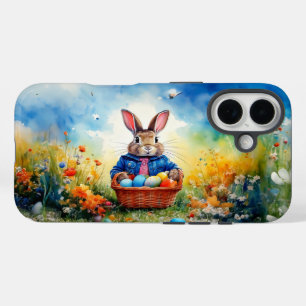 Peter Easter Bunny with Easter Eggs iPhone 16 Case
