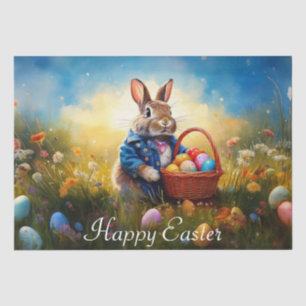 Peter Easter Bunny with Easter Eggs Tissue Paper