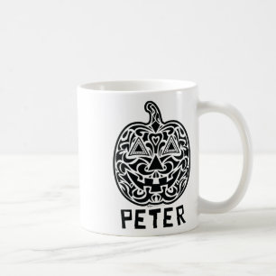 Peter Halloween Sugar Skull Design Coffee Mug
