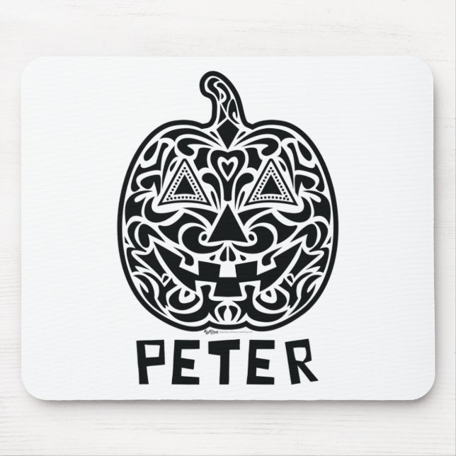 Peter Halloween Sugar Skull Design  Mouse Mat (Front)