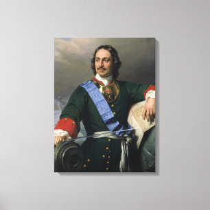 Peter I the Great  1838 Canvas Print