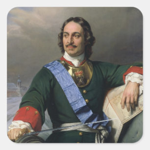 Peter I the Great 1838 Square Sticker
