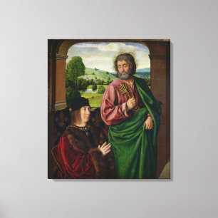 Peter II Duke of Bourbon presented Canvas Print