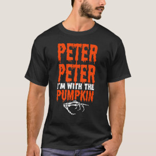 Peter I'm with the Pumpkin Halloween Costume Coupl T-Shirt