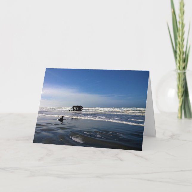 Peter Iredale Shipwreck, Oregon Coast Card (Front)