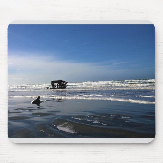Peter Iredale Shipwreck, Oregon Coast Mouse Mat (Front)