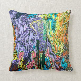 "peter max art style" mardi gras pillow