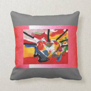 Peter Max style artwork American MoJo Pillow