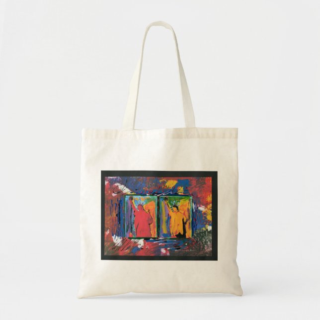 Peter Max style original acrylic painting Tote Bag (Front)
