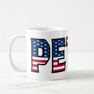 Peter Name Vorname USA styled Tasse Kaffeetasse Coffee Mug