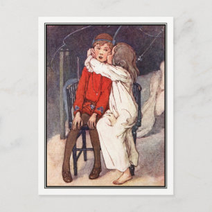 Peter Pan and Wendy by Alice B. Woodward Postcard
