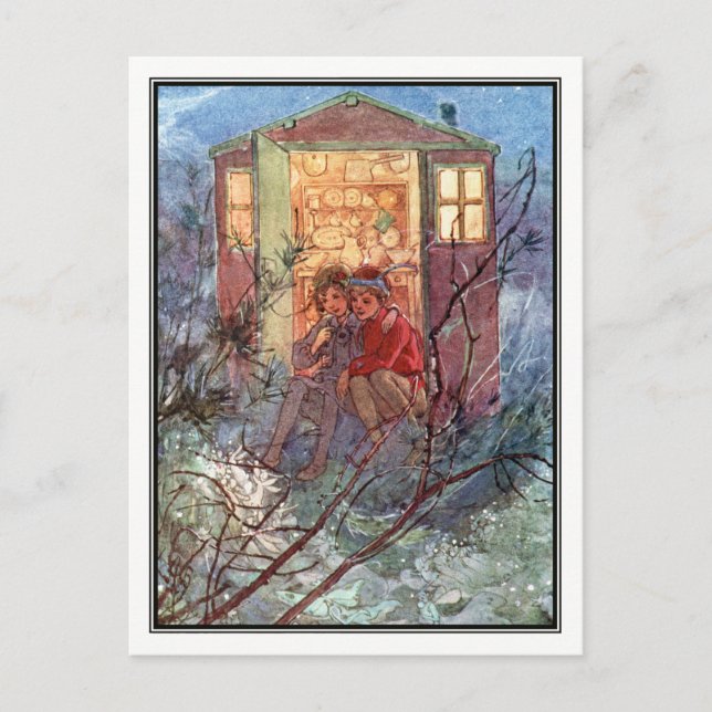 Peter Pan and Wendy by Alice B. Woodward Postcard (Front)