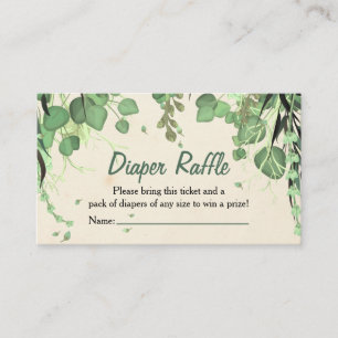 Peter Pan Neverland Diaper Raffle Insert