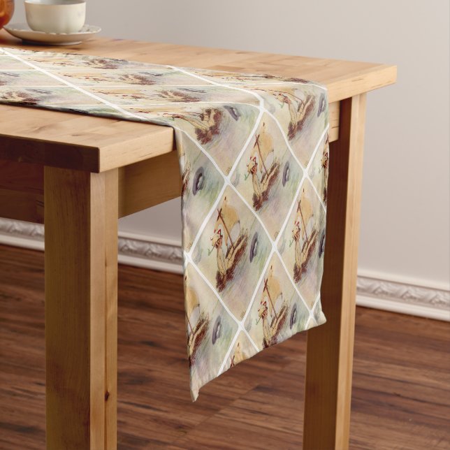 Peter Pan on Nest Raft Short Table Runner (In Situ)