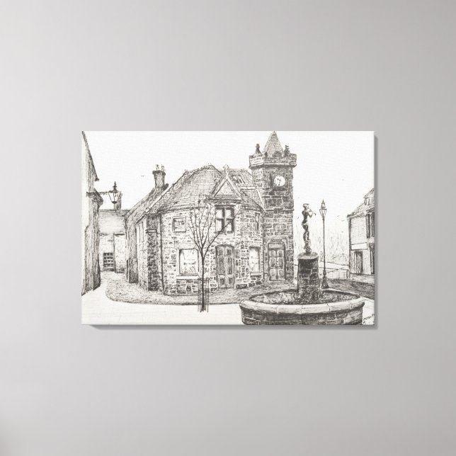 Peter Pan Statue Kirriemuir Scotland 2007 Canvas Print (Front)