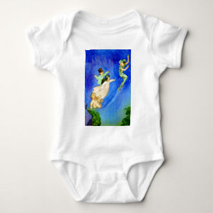 PETER PAN, WENDY, JOHN AND MICHAEL FLY AWAY BABY BODYSUIT