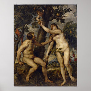 Peter Paul Rubens - Adam and Eve Poster