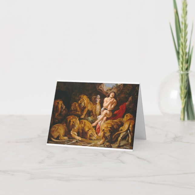 Peter Paul Rubens - Daniel In The Lions Den Card (Front)