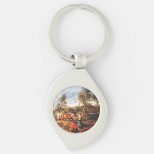 Peter Paul Rubens Milkmaids with Cattle in a Lands Key Ring
