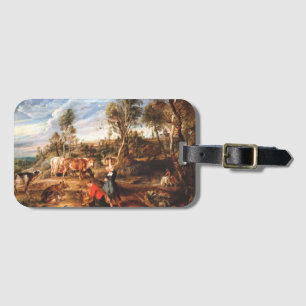 Peter Paul Rubens Milkmaids with Cattle in a Lands Luggage Tag