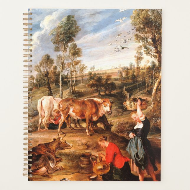 Peter Paul Rubens Milkmaids with Cattle in a Lands Planner (Front)
