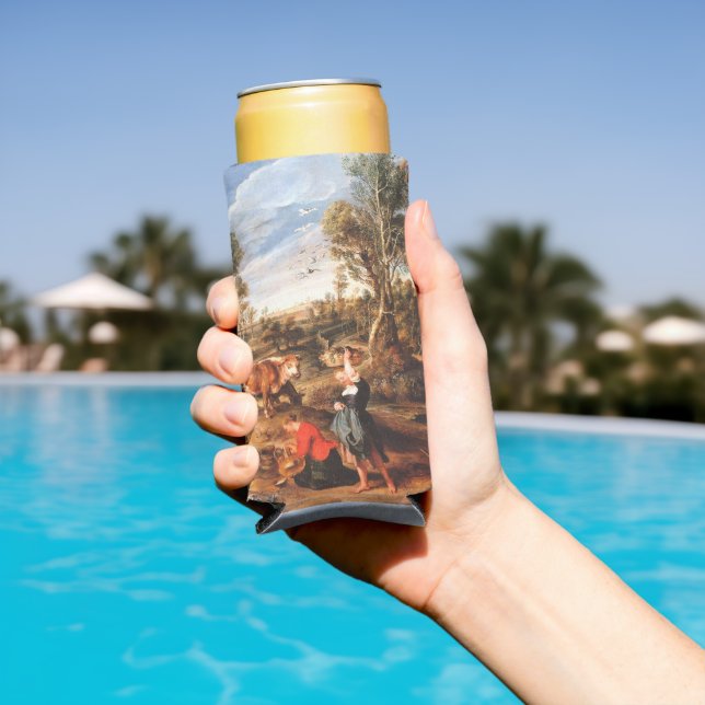 Peter Paul Rubens Milkmaids with Cattle in a Lands Seltzer Can Cooler (In Situ Pool)