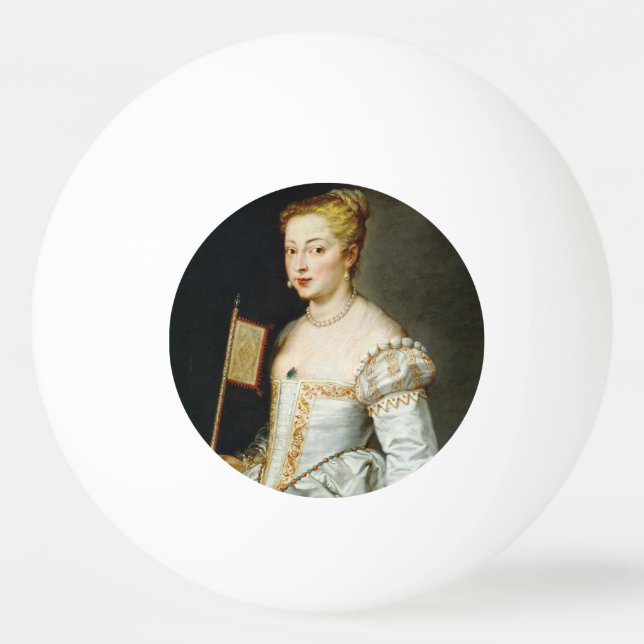 Peter Paul Rubens Portrait of a Lady Ping Pong Ball (Front)