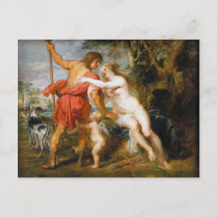 Peter Paul Rubens - Venus And Adonis Holiday Postcard