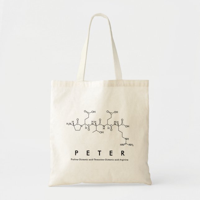 Peter peptide name bag (Front)