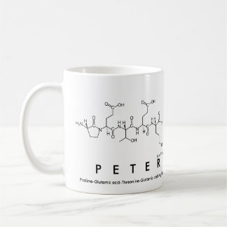 Peter peptide name mug