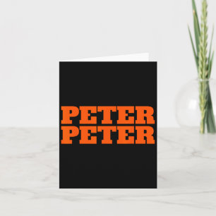 Peter Peter Pumpkin Eater Halloween Couples Costum Card