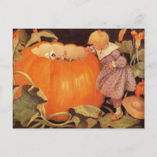 Peter, Peter, Pumpkin-Eater Nursery Rhyme Postcard