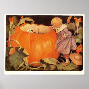 Peter, Peter, Pumpkin-Eater Nursery Rhyme Print