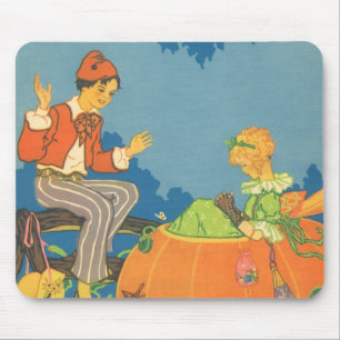Peter Peter Pumpkin Eater, Vintage Nursery Rhyme Mouse Mat