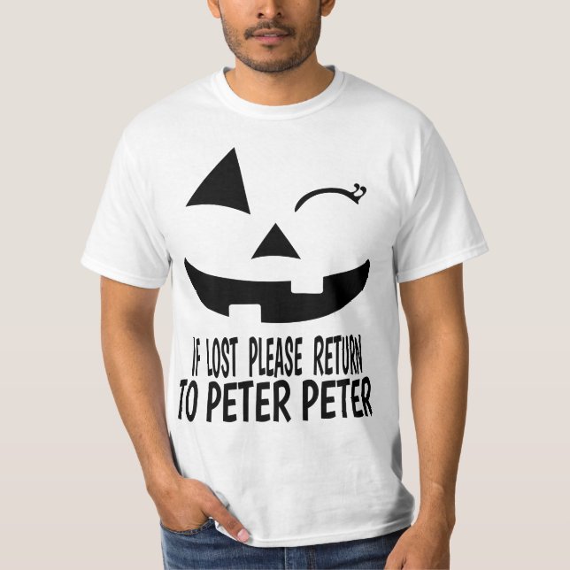Peter Peter Pumpkin Eater Wife Couples Costume  T-Shirt (Front)